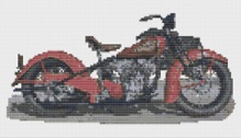 BSA A10 Motorbike Cross Stitch Kit by Florashell 